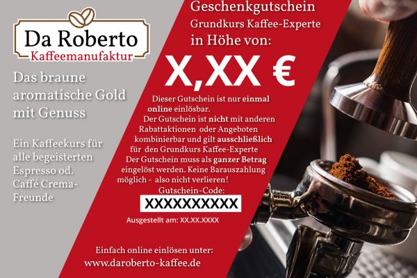Da Roberto Online Gutschein Grundkurs Kaffeeexperte PREVIEW WEB2