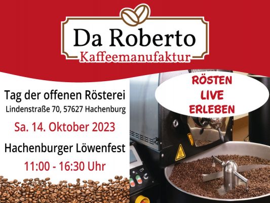 Daroberto Beitragsbild Tag Der Offenen Roesterei Hbg Loewenfest 2023 3
